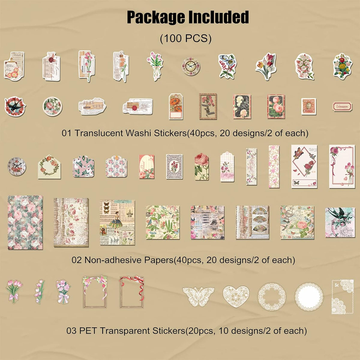 Esweny Vintage Ephemera Pack