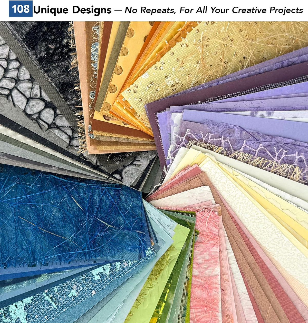 Textured Scrapbook Paper & Mesh Fabric Set