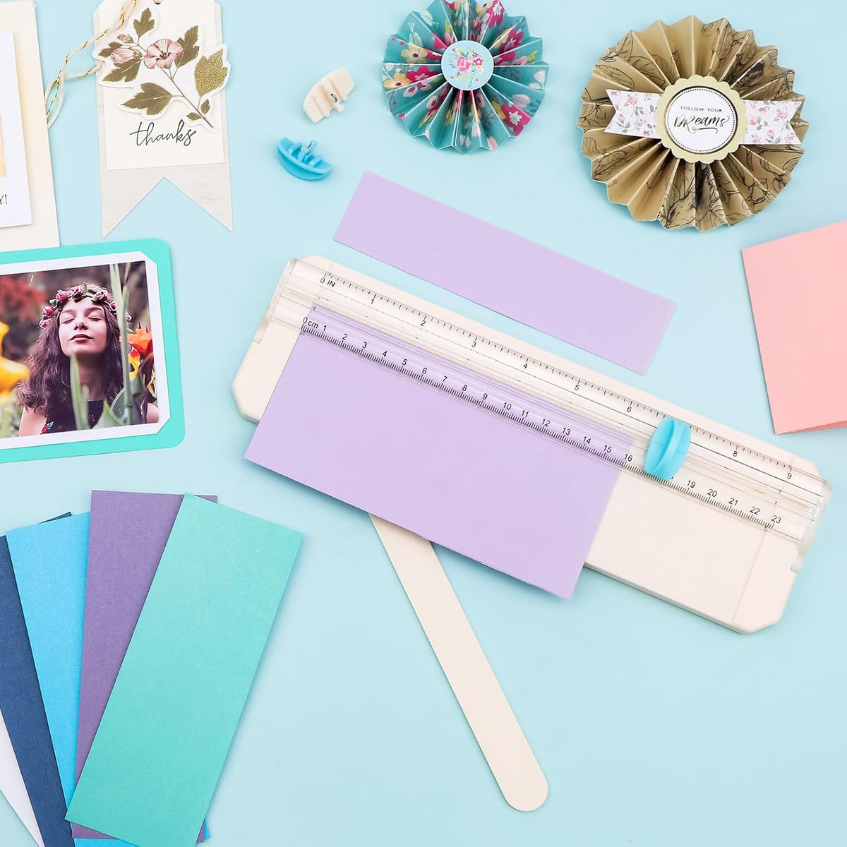 Mini Paper Trimmer with Extending Ruler