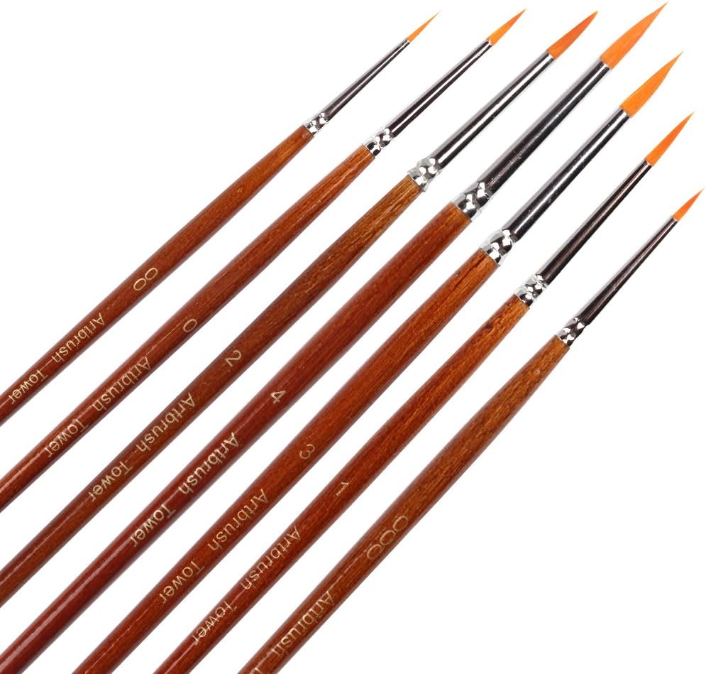 Fine Detail Paint Brush Set – 7 Pieces