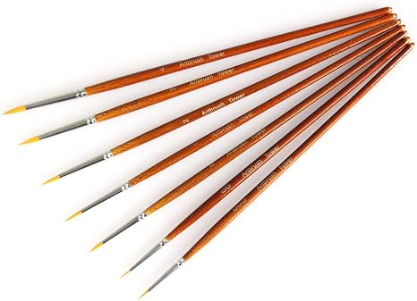 Fine Detail Paint Brush Set – 7 Pieces