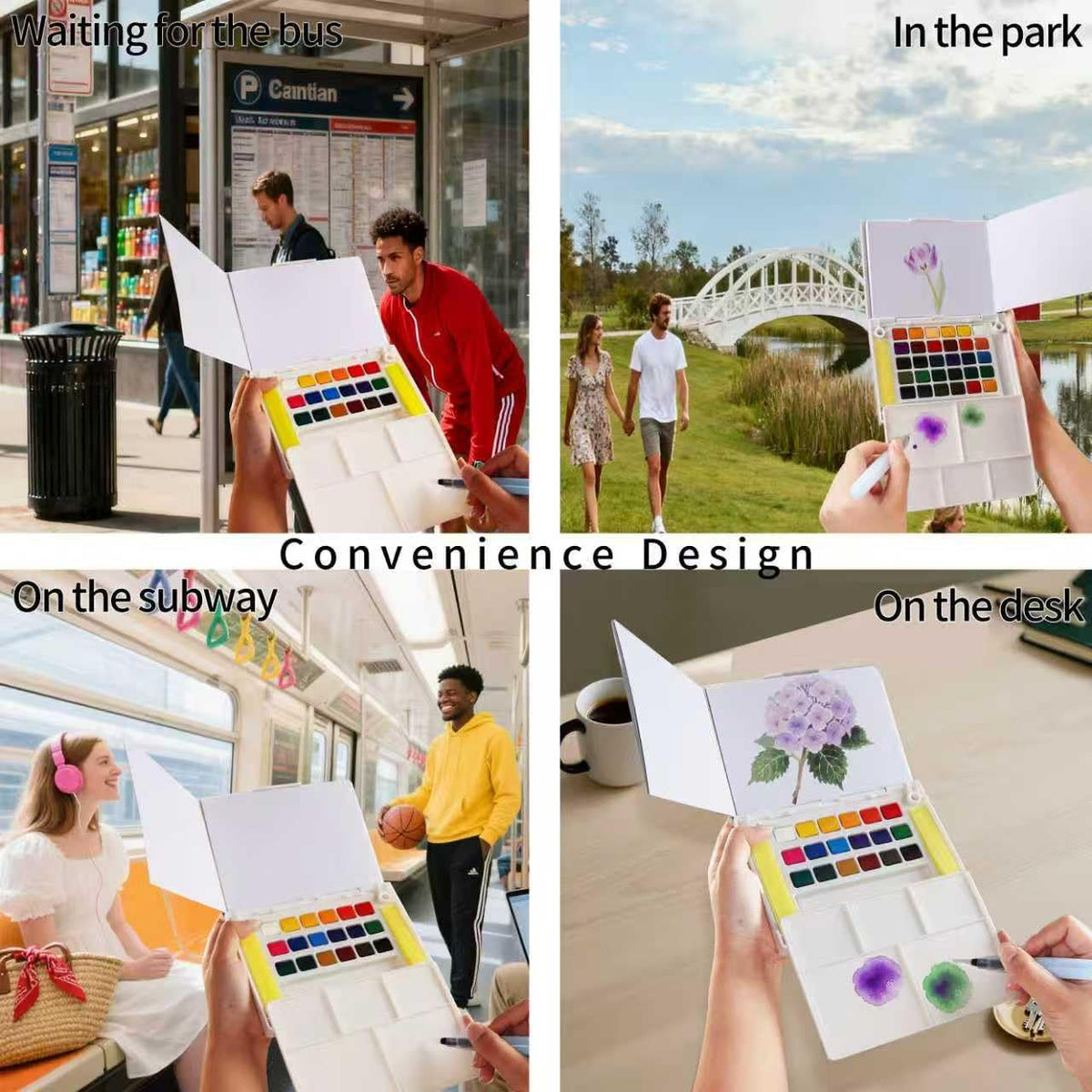 Portable Watercolor Paint Set – 30 ColorsMyArtscape Gouache Paint Set – 12 Colors