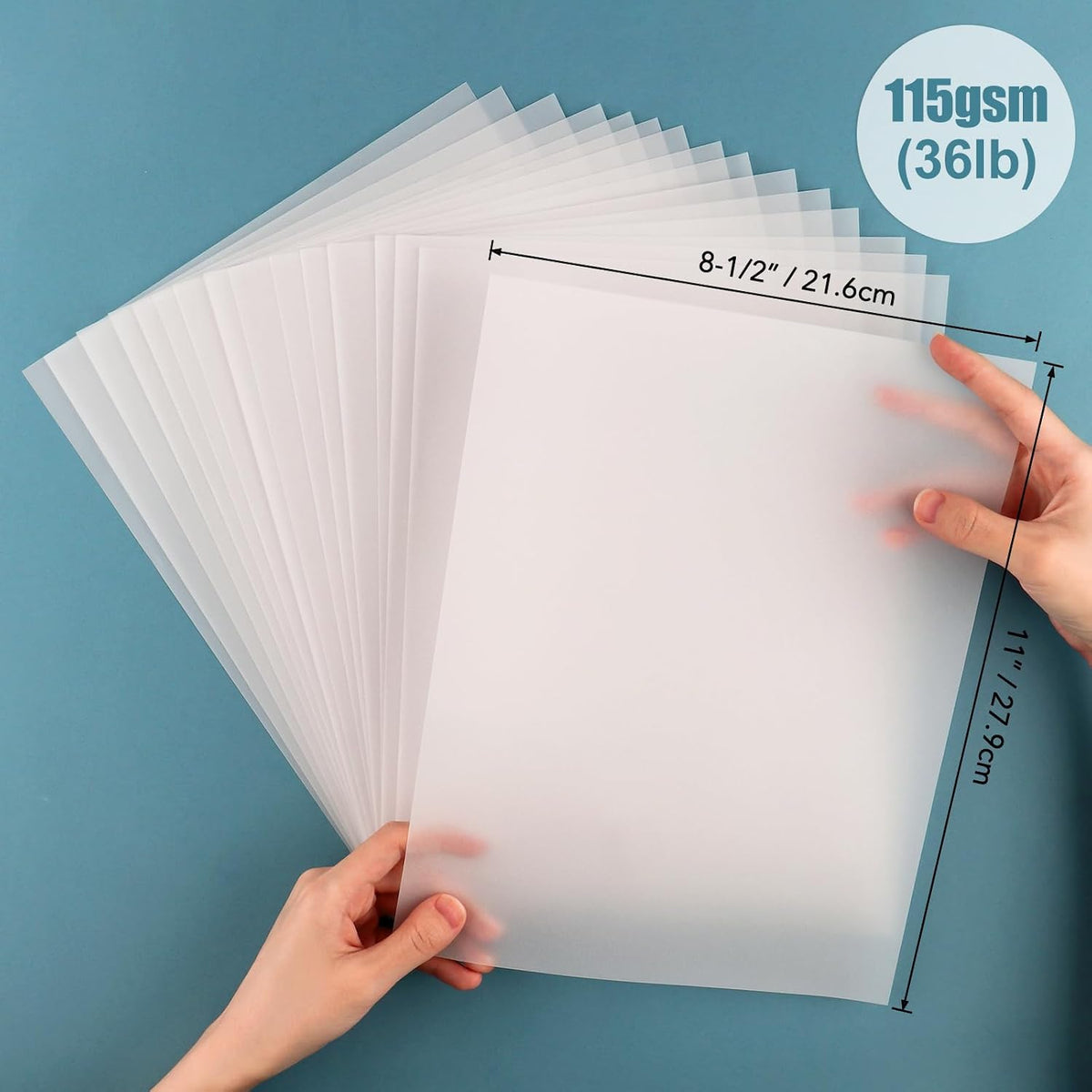 Briartw Translucent Vellum Paper – 90 Sheets