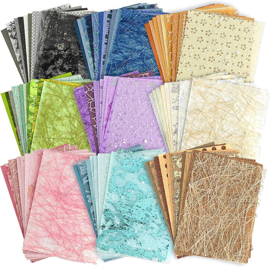 Textured Scrapbook Paper & Mesh Fabric Set
