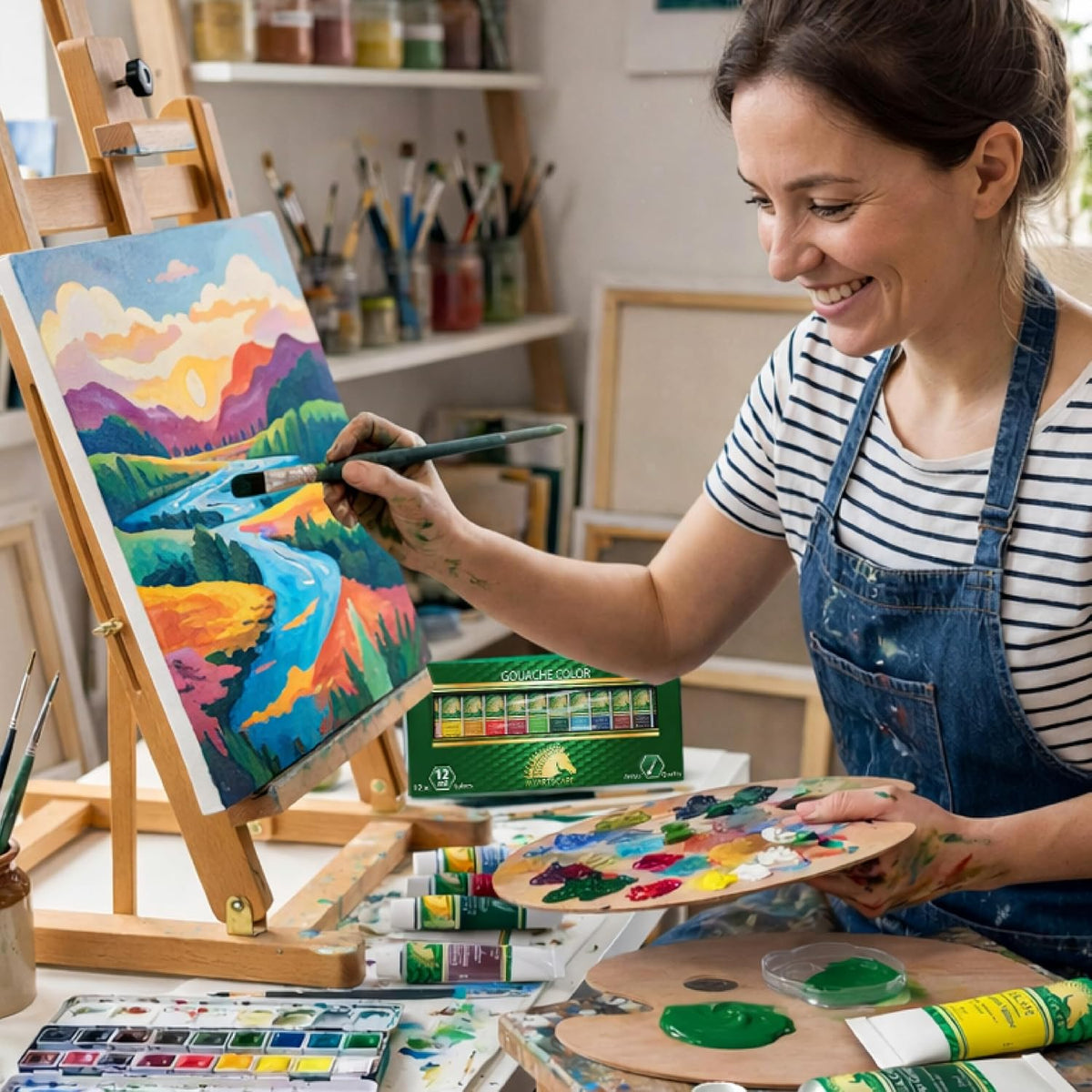 MyArtscape Gouache Paint Set – 12 Colors